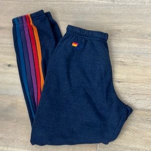 Aviator Nation navy 5 Stripe sweatpants size M